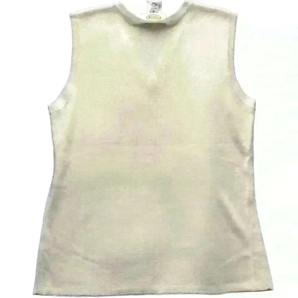 TALBOTS BEIGE VINTAGE TANK TOP - Picture 3 of 4
